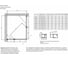 Душевой уголок VEGAS-GLASS профиль матовый хром, стекло прозрачное AFA-F NOVO 110x90 07 01 L 5