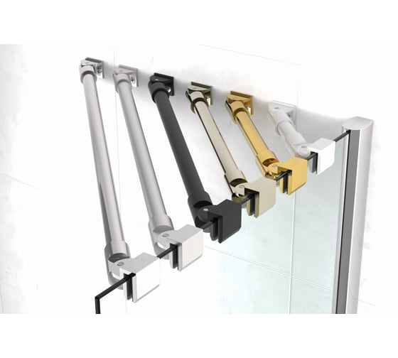 Душевой уголок VEGAS-GLASS профиль белый, стекло crystalvision AFS LUX 80 08 01