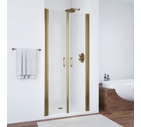 Дверь в душевой проем VEGAS-GLASS Е2Р профиль бронза, стекло прозрачное 70 05 01