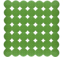 Массажный коврик для душа МУЛЬТИДОМ 43x45 см, зеленый ПТ72-66