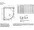 Душевой уголок VEGAS-GLASS профиль матовый хром, стекло прозрачное AFS-F NOVO 110x100 07 01 R 4