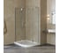 Душевой уголок VEGAS-GLASS профиль матовый хром, стекло прозрачное AFS-F LUX 120x100 07 01 L 1