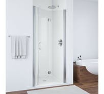 Дверь в душевой проем VEGAS-GLASS GPS профиль глянцевый хром, стекло прозрачное 80 08 01 R