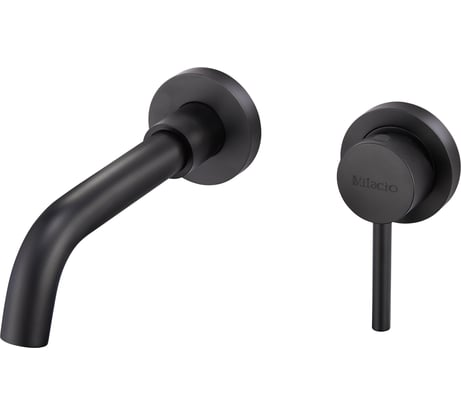 Смеситель для раковины MILACIO Ultra настенный, черный матовый MCU.552.MB