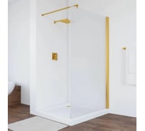 Неподвижная перегородка VEGAS-GLASS профиль золото глянцевое, стекло сатин EAF 96 09 10