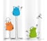 Штора для ванной Tatkraft funny frogs текстиль, 180x180 сm, 12 колец в комплекте 11526 6