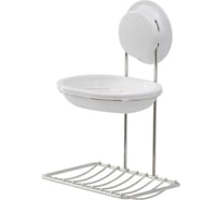 Мыльница с держателем для губки Tatkraft на вакуумных присосках 260133