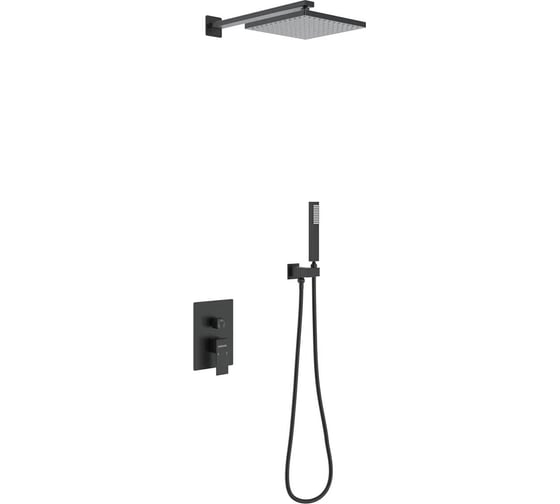 Душевой комплект Berges NARDIS 2S BLACK черный матовый 071002 1