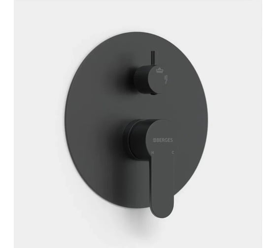 Душевой комплект Berges VENTAS 2R BLACK черный матовый 073004