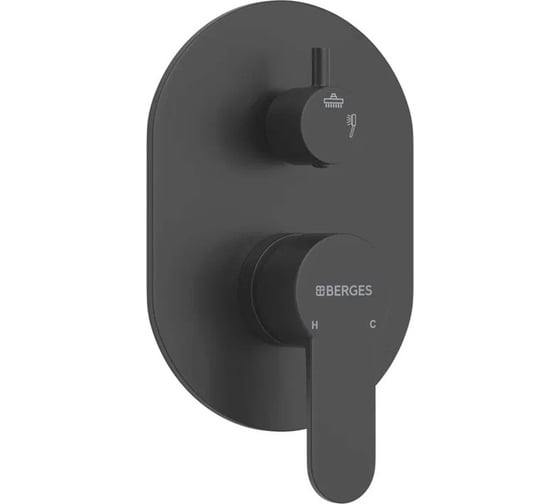 Душевой комплект Berges VENTAS 3O BLACK черный матовый 073010