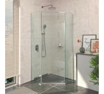 Душевой уголок Berges SOLO T 1000x1000x1900 прозрачное стекло, профиль хром 061109