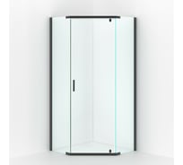Душевой уголок Berges SOLO T Black 900x900x1900 прозрачное стекло, 6мм, профиль черный 061106
