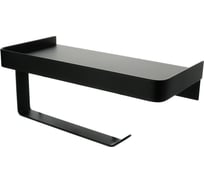 Бумагодержатель с полкой для телефона FIXSEN HOTEL черный FX- 31011B