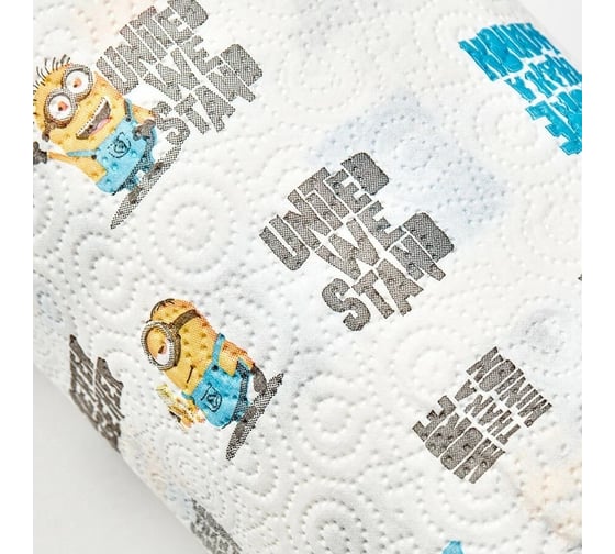 Бумажные полотенца WORLD CART "Stay True" с рисунком, серия Disney, 3 сл, 2 рулона/75 л, STT-KT-01