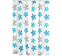 Штора для ванных комнат RIDDER Fleur синий/голубой 180x200 47353