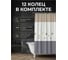 Штора для ванной комнаты PERFECTO LINEA 180x180 с кольцами лампы Secret 36-118101 ЦД-0038569050 7