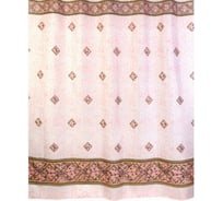Штора для ванной Zalel 180x200 розовый фон без колец 150223