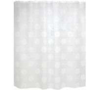 Штора для ванной Zalel 180x200 белый фон, без колец 511019