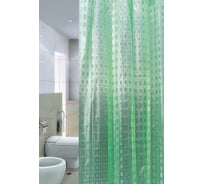 Штора для ванной Zalel 3D Light green 180x180, без колец 3D-005 522437