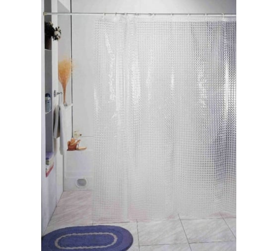 Штора для ванной Zalel 3D Transparent 180x180 YH-100 529464 1