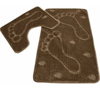 Набор ковриков для ванной Zalel 2 шт,. 60x100 коричневый 00001405