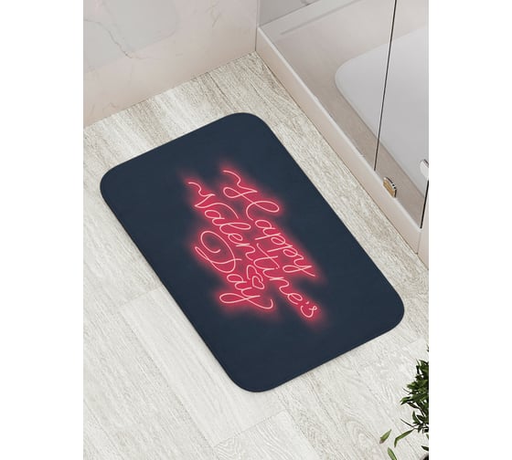 Коврик для ванной JOYARTY "Valentine's Day" противоскользящий, 52x77 см bath_422641 1