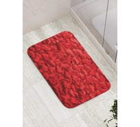 Коврик для ванной JOYARTY "Ажурные сердечки" противоскользящий, 52x77 см bath_422617