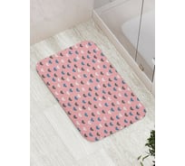 Коврик для ванной JOYARTY "Ванильные сердца" противоскользящий, 52x77 см bath_422720