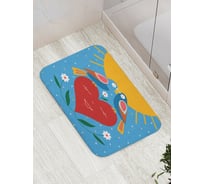 Коврик для ванной JOYARTY "Весна" противоскользящий, 52x77 см bath_422667