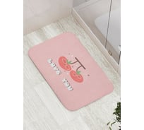 Коврик для ванной JOYARTY "Вишневая любовь" противоскользящий, 52x77 см bath_422673