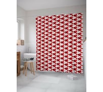 Штора для ванной JOYARTY "Про любовь" из сатена, 180x200 см с крючками sc_422638