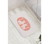 Коврик для ванной JOYARTY "Кошачья любовь" противоскользящий, 52x77 см bath_422691