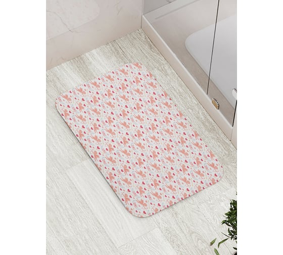 Коврик для ванной JOYARTY "Купидон" противоскользящий, 52x77 см bath_422644 1