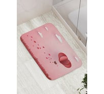 Коврик для ванной JOYARTY "Путешествие сердца" противоскользящий, 52x77 см bath_422713