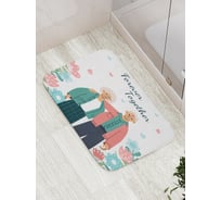 Коврик для ванной JOYARTY "Навсегда вместе" противоскользящий, 52x77 см bath_422678