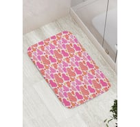 Коврик для ванной JOYARTY "Много сердец" противоскользящий, 52x77 см bath_422660