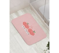 Коврик для ванной JOYARTY "Счастливые яблочки" противоскользящий, 52x77 см bath_422680