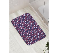 Коврик для ванной JOYARTY "Снегопад из сердец" противоскользящий, 52x77 см bath_422628