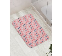 Коврик для ванной JOYARTY "Путь сердца" противоскользящий, 52x77 см bath_422624