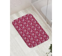 Коврик для ванной JOYARTY "Счастье" противоскользящий, 52x77 см bath_422616