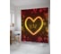 Штора для ванной JOYARTY "Love" из сатена, 180x200 см с крючками sc_422648 1