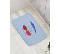 Коврик для ванной JOYARTY "Вишинки вместе" противоскользящий, 52x77 см bath_422698