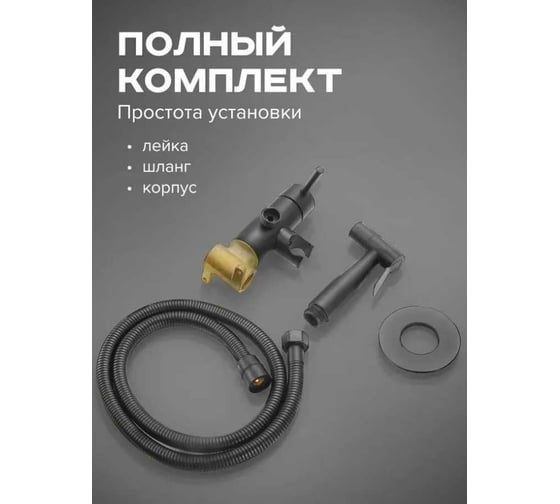 Встроенный гигиенический душ SHEVANIK оружейная сталь S147T
