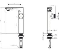 Смеситель на столешницу Berges MORANS сенсорный, хром глянцевый 076003