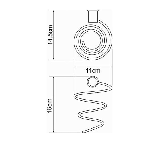 Держатель фена WasserKRAFT K-1080W