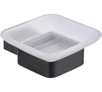 Держатель для мыла MILACIO Ultra настенный, чёрный, матовый MCU.952.MB