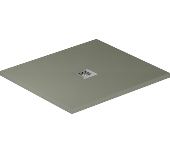 Литьевой поддон ALLEN BRAU Priority 8.31005-CGM 1000x1000, без сифона/накладки, олива 00301323