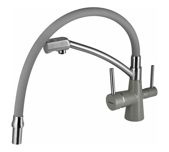 Кухонный смеситель WISENT с подводкой питьевой воды (Грей) W4855-29-9
