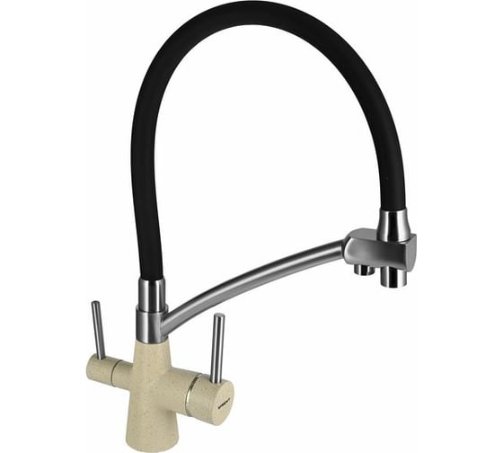 Кухонный смеситель WISENT с подводкой питьевой воды (Крем) W4855-30-2