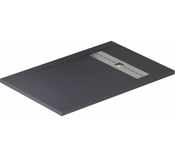 Литьевой поддон ALLEN BRAU Infinity 1200x900, без сифона/накладки, антрацит 8.21003-AM 00267240